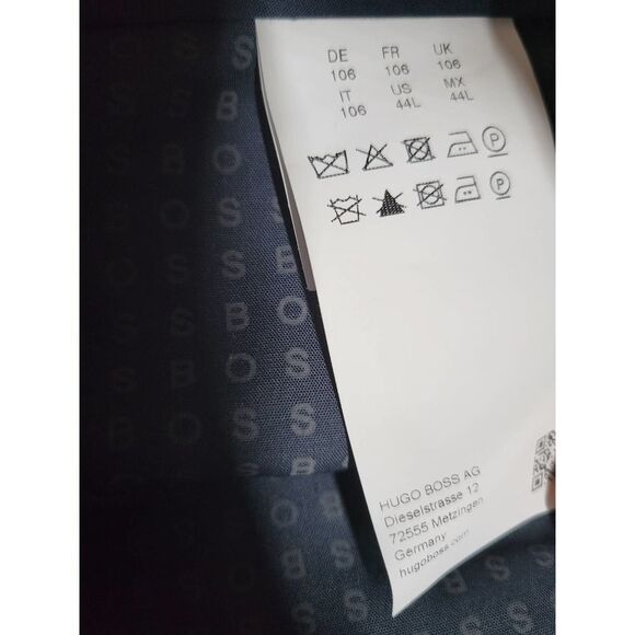 HUGO BOSS Slim-Fit Pants in Checked VIRGIN-WOOL SERGE - Picture 4 of 5
